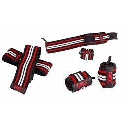 MEX Wrist Wraps kolor czerwony